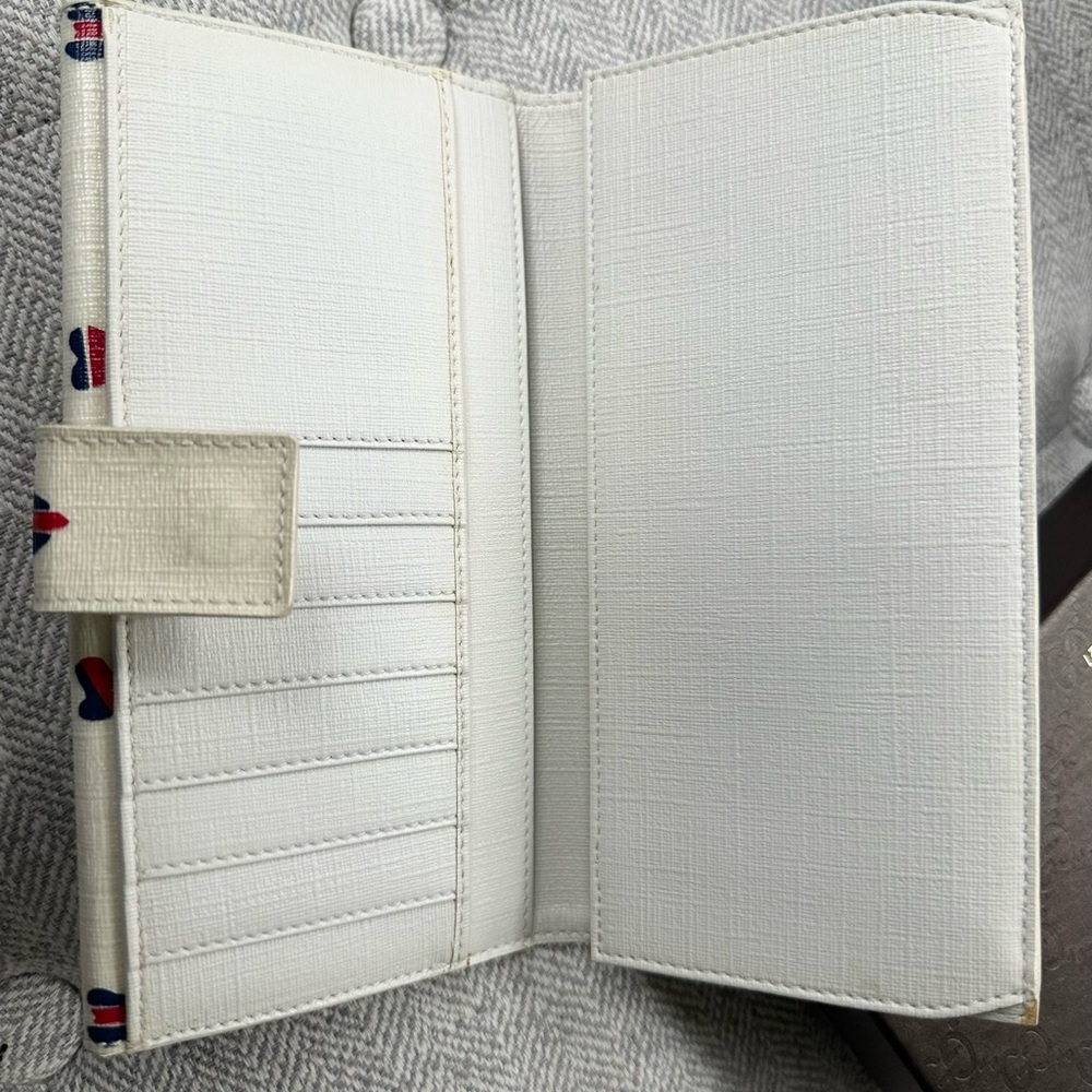 Gucci Interlocking GG Logo Leather Hearts Canvas Long Wallet w/ Box – Limited Ed - Picture 13 of 16